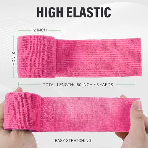 Self-Adherent Cohesive Bandages 2" x 5 Yards - 6 Color Pack