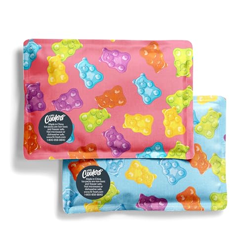 Reusable Soft Ice Packs for Lunch Bags - Gummy Bears (2 Pack)