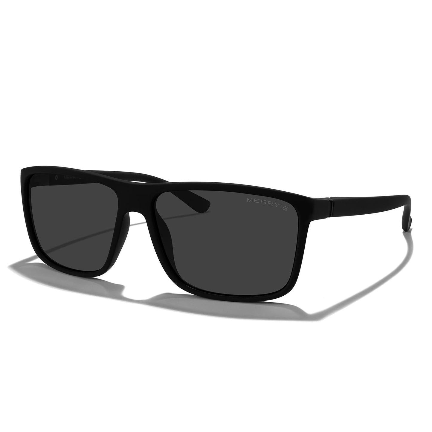 MERRY'S Rectangular Polarized Sports Sunglasses for Men Women Cycling Driving Fishing UV400 Protection S8225