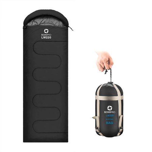 ECOOPRO Sleeping Bag - Portable, Waterproof & Lightweight for Camping | 83" L x 30" W, Fits Adults