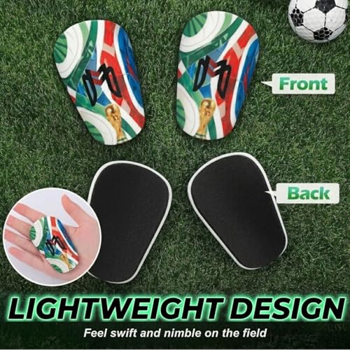 MediCaptain MiniGuards World Cup Mini Shin Guards for Soccer Players – Lightweight & Unobstructed Touch