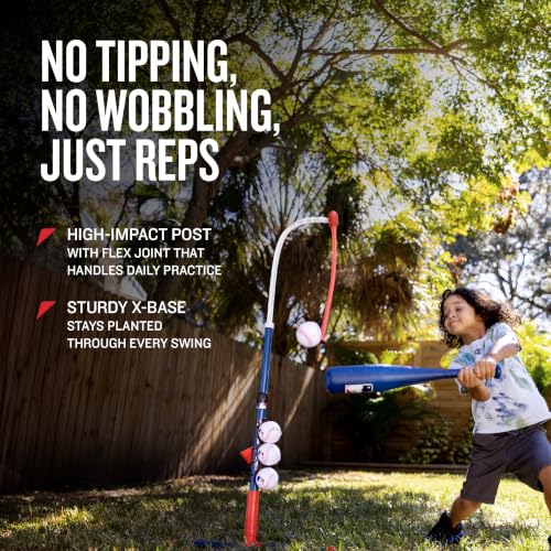Kids Adjustable Baseball Batting Tee Set - Grow With Me Tee