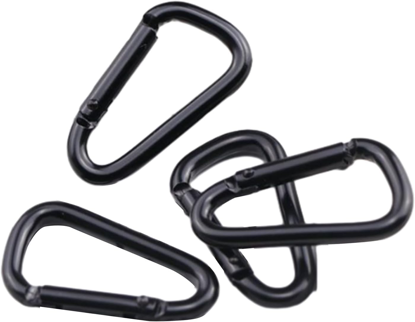 5PCS Aluminum Alloy Carabiner Clips, Locking Spring Clips for Outdoor Camping Hiking Keychains | Heavy Duty D-Ring Hooks