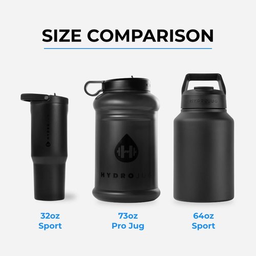 HydroJug Sport - Stainless Steel Tumbler with Straw, Vacuum Insulated, 64oz Leakproof Water Bottle, Ergonomic Design, Reusable, Dishwasher Safe, Rubber Base, Durable for Gym or Outdoors, Pink Sand