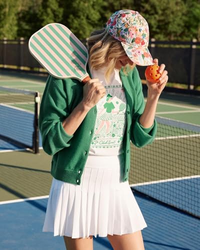 RIFLE PAPER CO. Women's Garden Party Baseball Hat, 7" Brim, Classic Six-Panel Cap with Adjustable Strap