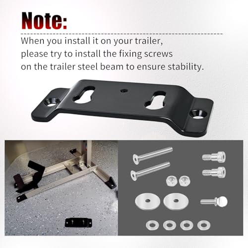 Motorcycle Wheel Chock Trailer-Stop Adapter Kit - Quick Connect/Detach