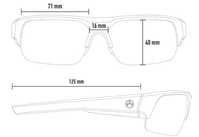 Magpul Helix Sunglasses Tactical Ballistic Military Eyewear Shooting Glasses for Men and Women, Black Frame, Rose