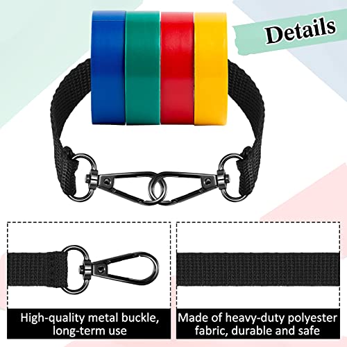 4 Pack Electrical Tape Holder Straps with Metal Buckles
