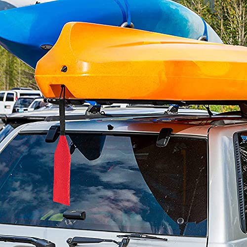 Red Safety Tow Flag with Webbing for Kayak & Boat - 1pcs