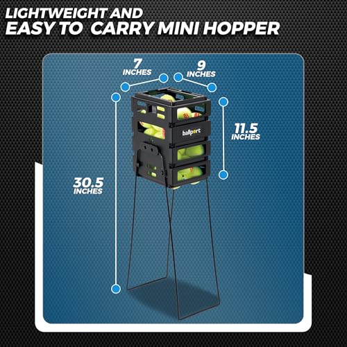 Tourna Mini Ballport Tennis Ball Pick Up Hopper - Black