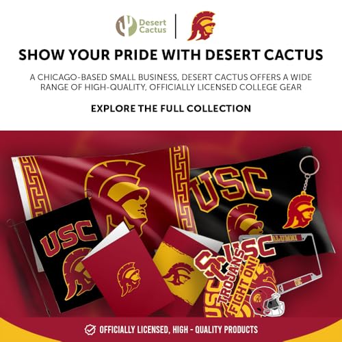 USC Trojans 9-Inch Paper Plates - 20 Count Disposable Tableware
