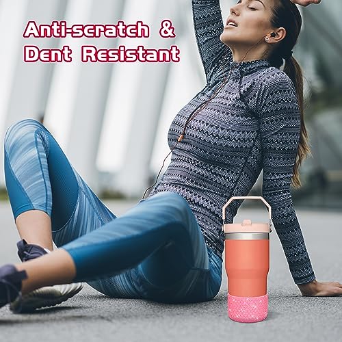 Silicone Boot Sleeve with Heart Design for Water Bottles