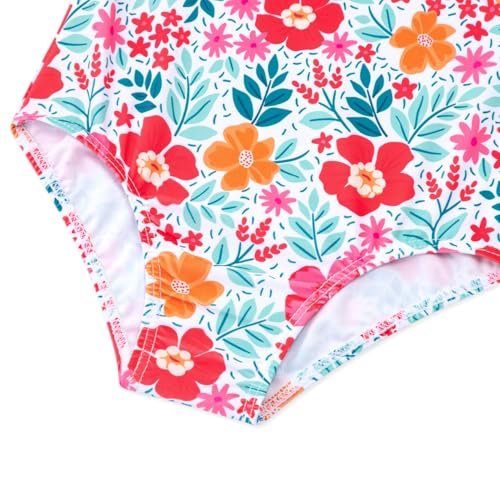 Girls One-Piece Swimsuit with Adjustable Straps - Sizes 4T-12