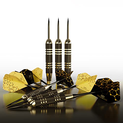 Professional Steel Tip Darts Set - Customizable Brass Barrels & Aluminum Shafts