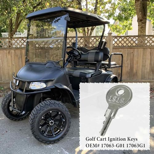 4-Pack Golf Cart Ignition Keys - 17063-G1 Replacement for Gas & Electric