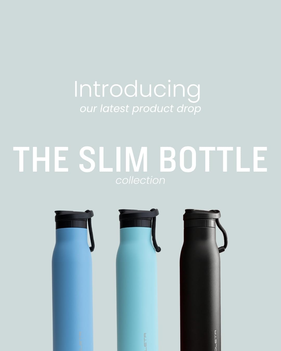 Skiennix Slim Stainless Steel Water Bottle - Double Vacuum Insulated, BPA-Free, Leak Proof, 20 oz