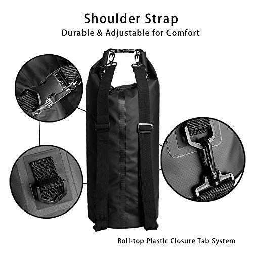 Bear Outdoor 10L Waterproof Dry Sack Bag for Boating Camping Hiking Snowboarding