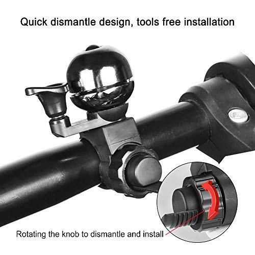 Adjustable Bicycle Bell - Loud & Clear Sound - Titanium Gray