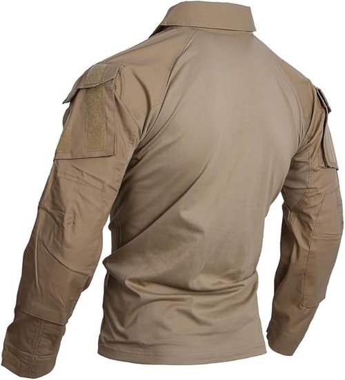 EMERSONGEAR Men's Tactical Shirt - Gen3 Quick-Dry Long Sleeve BDU for Airsoft & Combat | Army Green