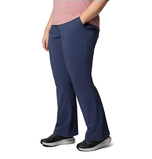 Columbia Womens All Seasons Bootcut Pant, Nocturnal, Medium Short