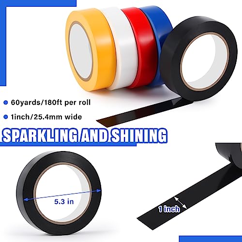 Floor Marking Tape 1 Inch x 60 Yards - 5 Rolls for Courts & Social Distancing