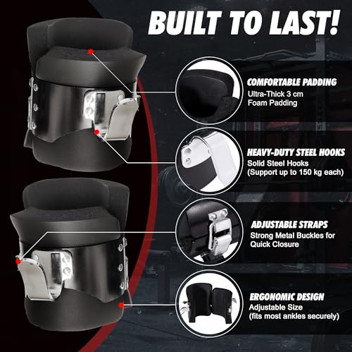 Inversion Boots with Safety Lock for Core Strength Training