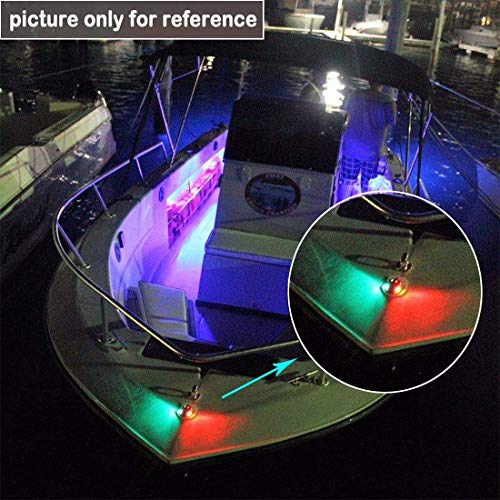 BA15D Marine LED Bulbs - 12V White Navigation Light Bulb Replacement, 2 Pack