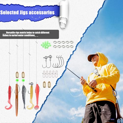 84pcs Fishing Lures Tackle Kit - Mixed Hard & Soft Baits with Portable Box