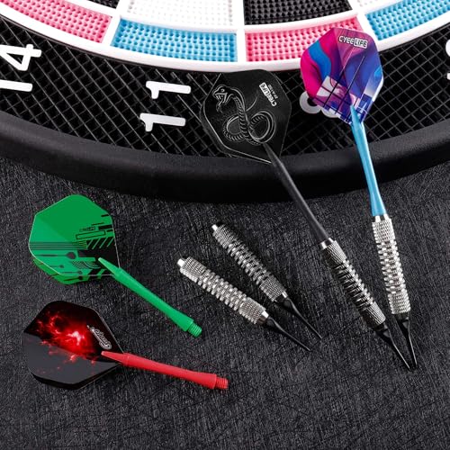 Soft Tip Darts Set - 18 Premium Darts for Electronic Boards