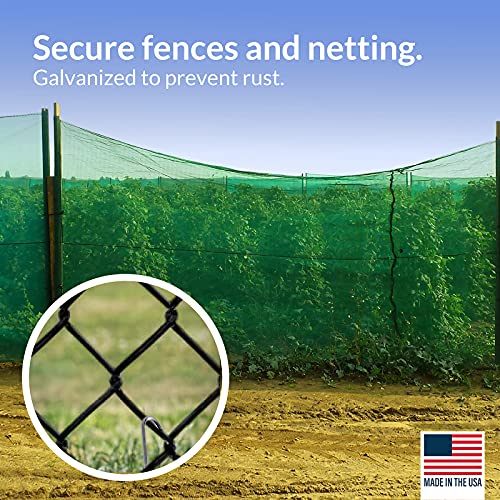 10 Pack Metal Tent Stakes - 9 Inch Rust Resistant Garden Pegs