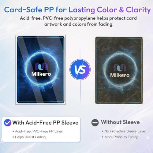100 Clear Trading Card Sleeves - Acid-Free Polypropylene Protectors