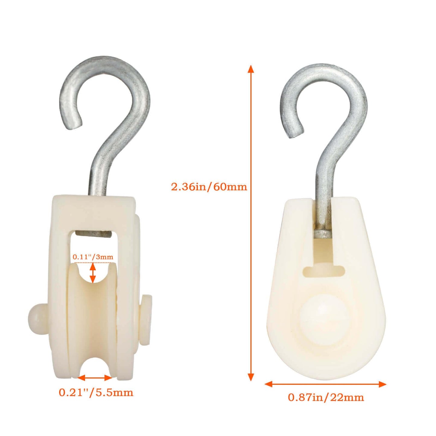 Plastic Pulley mini for Wire Amateur Radio Loop Antennas, DIY School Pulley Frame Project, Small Light 10PCS