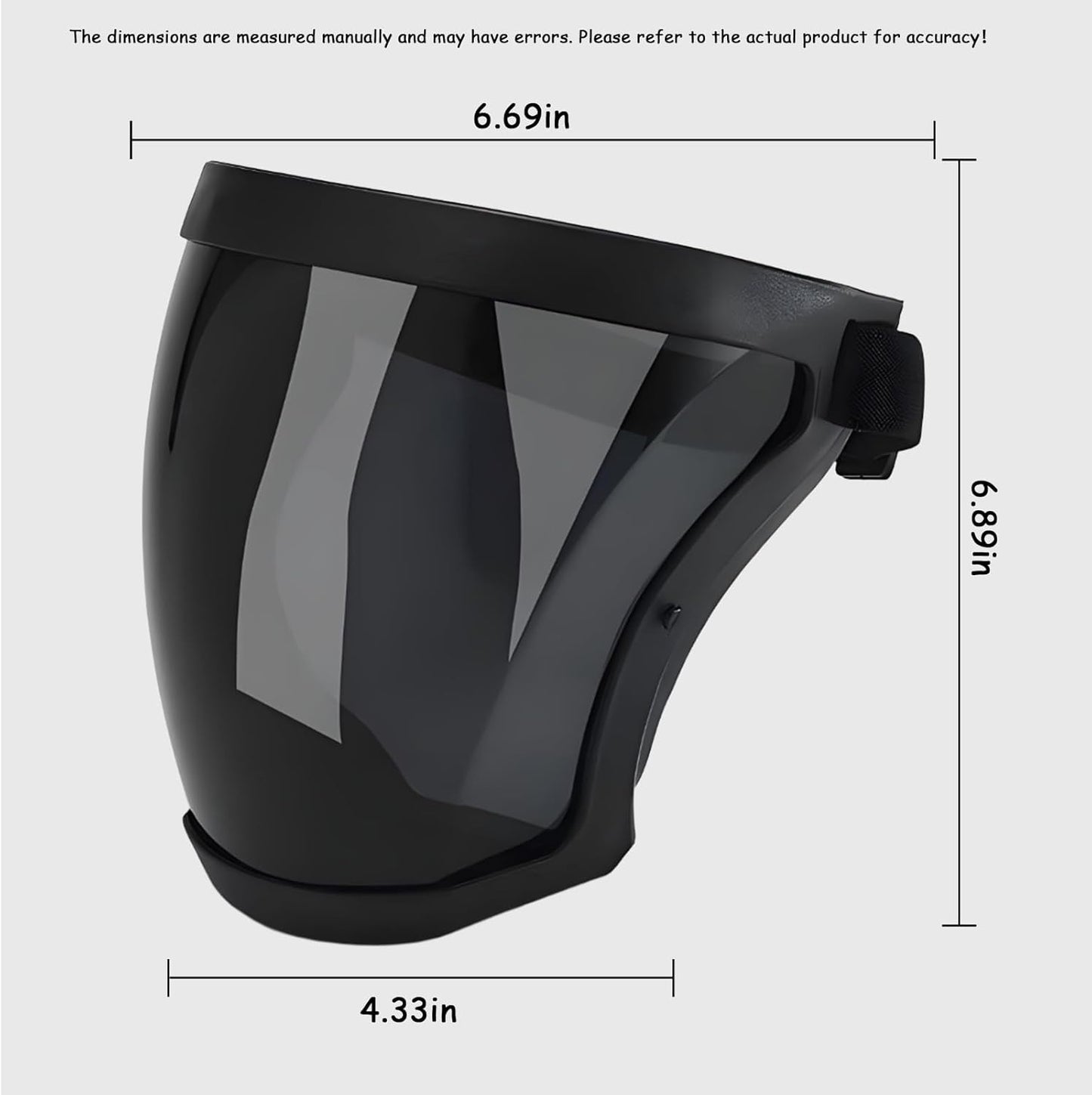 Skiennix Full Face Paintball Mask - Adjustable Transparent Goggles for Unisex Protection