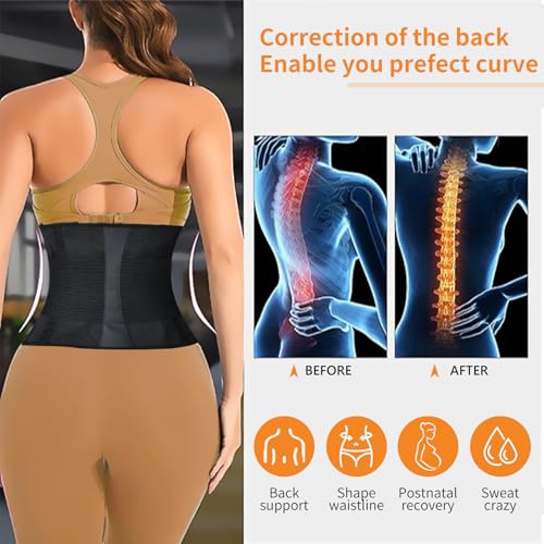 AMZBOSS Medium Postpartum Waist Trainer for Women Belly Band Tummy Control