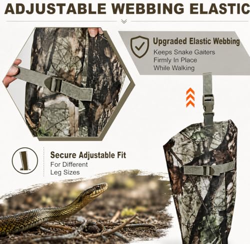 Snake Bite Protective Chaps - Waterproof & Adjustable Gaiters