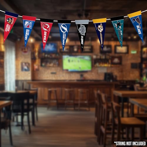 Mini NHL Hockey Pennant Set - 4" x 9" Felt Team Flags