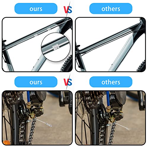Universal Bicycle Brake and Gear Shifter Cable Set - 4 Piece Stainless Steel