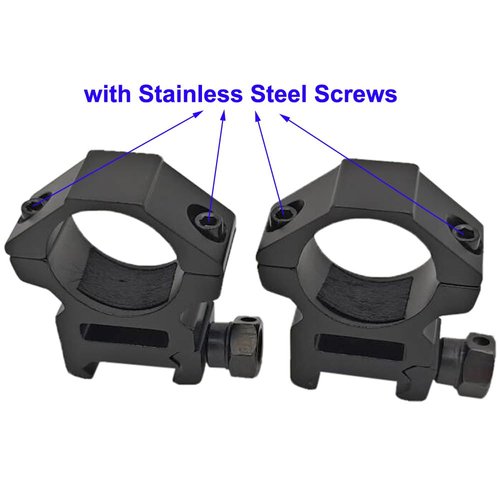 Calitte 25mm Flashlight Clip Mount Holder with Stainless Steel Screws