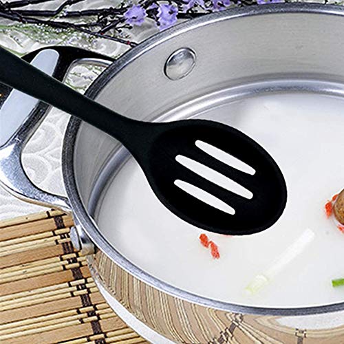 Silicone Slotted Spoon Set - 2 Heat-Resistant Cooking Spoons