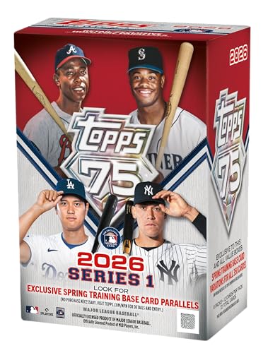2026 Topps Series 1 Baseball Blaster Box - 72 Cards, Holo Foil & Variations
