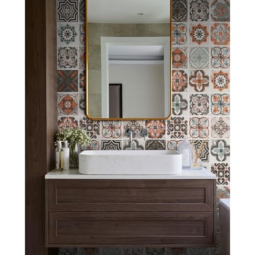 Timeet Peel and Stick Wallpaper Kitchen Contact Paper Waterproof Peel and Stick Backsplash Wallpaper Self Adhesive Tile Contact Paper for Kitchen Countertop Shelf Drawers Liner 15.74"x78.7"
