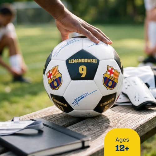FC Barcelona Soccer Ball Size 5 - Team Signatures Training Football