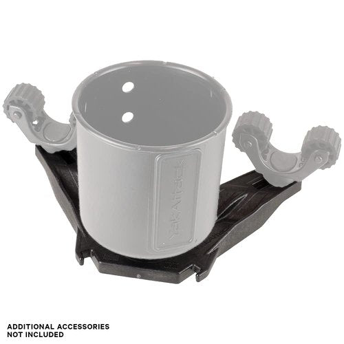 YakAttack DoubleHeader Track Mount | Dual Accessory Mount for Kayak Gear | LockNLoad Compatible | Offset Paddle Holder & Rod Holder Base | Made in USA