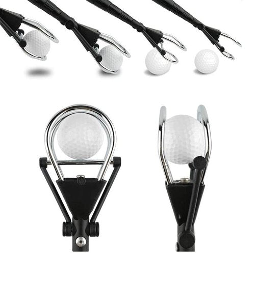 Aquadalus 15 feet Club Golf Retriever for Water, Telescopic Retriever with Headcover, Stainless Telescopic Extendable Golf Ball Retriever