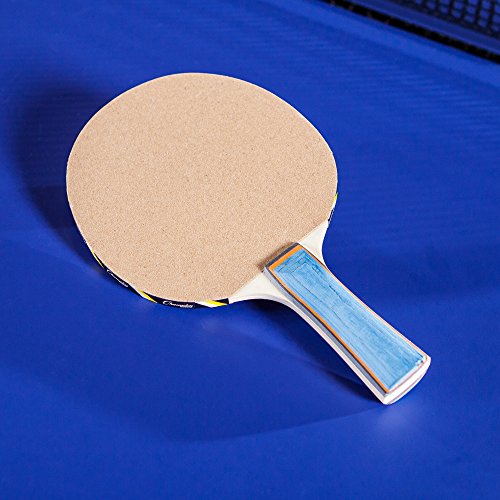 Table Tennis Paddle - 5-Ply Sand Face with Straight Handle - White