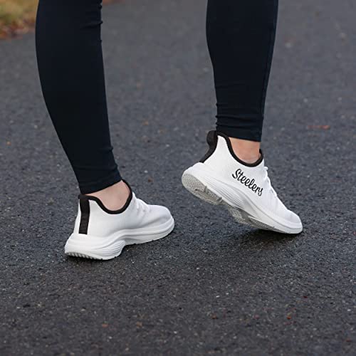 NFL Team Logo Women's Athletic Shoes - White Sneakers