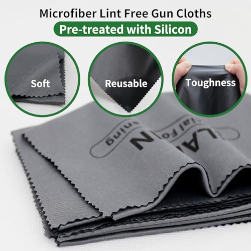 Silicone Gun Cleaning Cloth 12x12 Inch - Lint Free Rust Prevention - 1 Pack