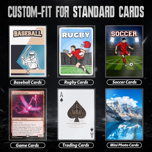 500 Clear Card Sleeves for Trading Cards - MTG, Yu-Gi-Oh, Sports
