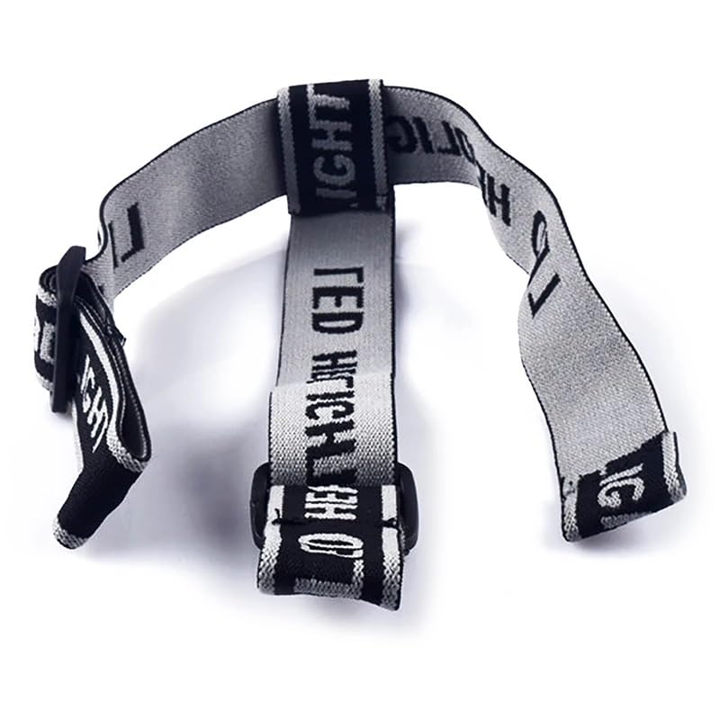 4-Pack Adjustable Headlamp Straps - Elastic Replacement Bands