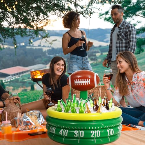 Bencailor Rugby Inflatable Cooler – Large Party Drink Cooler, Dark Green